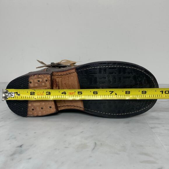 BED STU Cobbler Series Moto Boots Women 6 Brown Leather Studded Distressed NWT - Picture 11 of 12